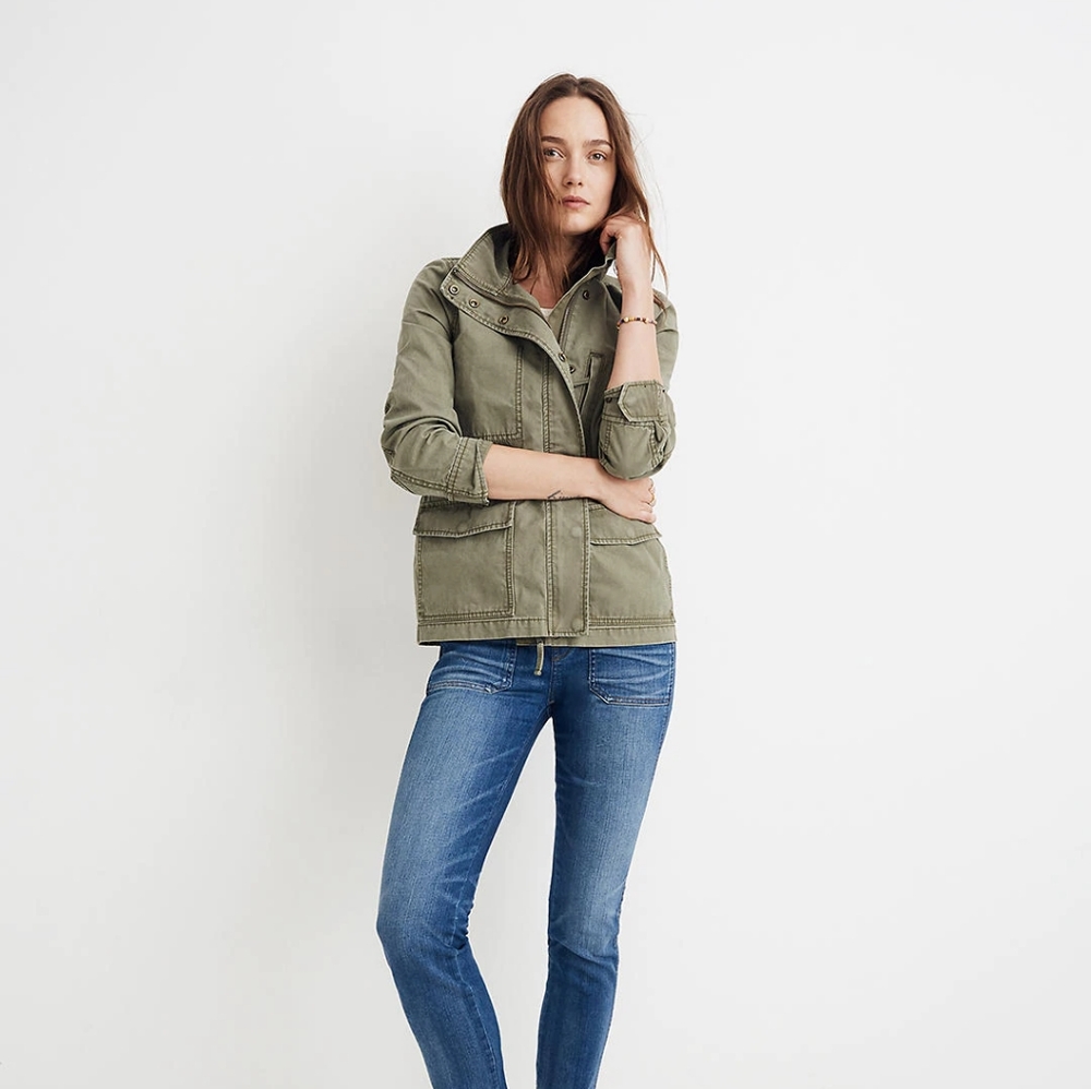 Madewell Passage army green jacket